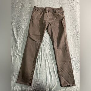 Gray American Eagle Flex Slim Jeans